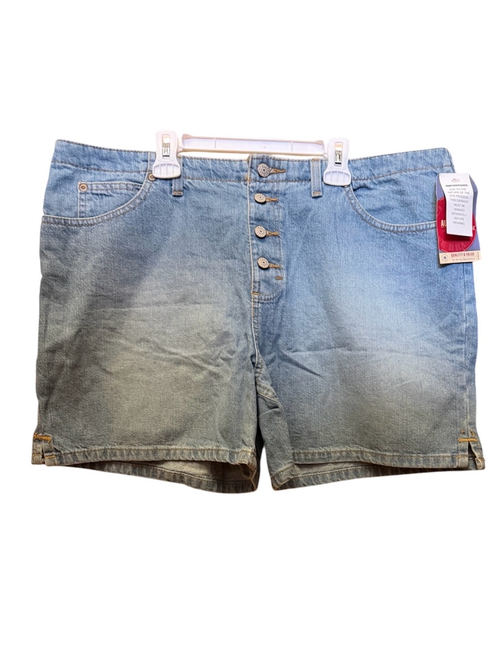 Faded Glory Women's Light Blue Denim Jean Shorts